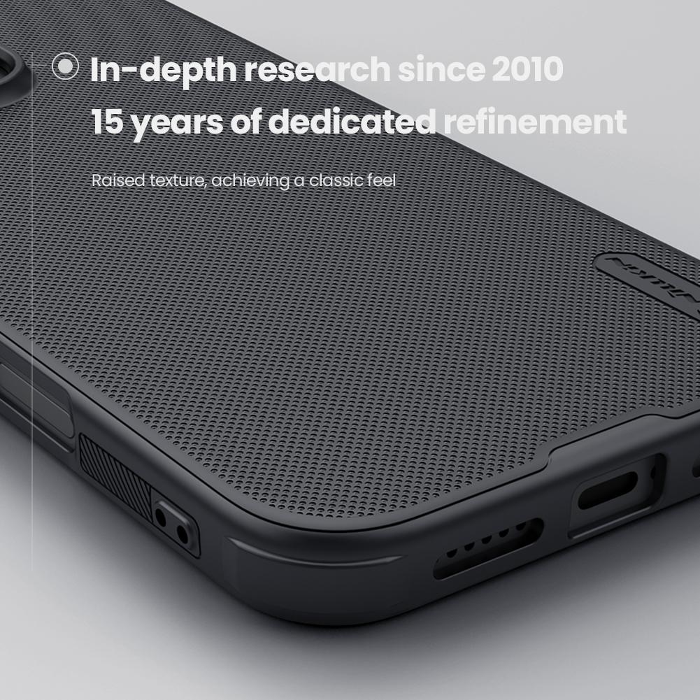 Nillkin Case for iPhone 16 Pro Max / 15 Pro / 16 / 15 Plus, Slim PC+TPU Anti-Scratch Fingerprint Proof Phone Protective Cover