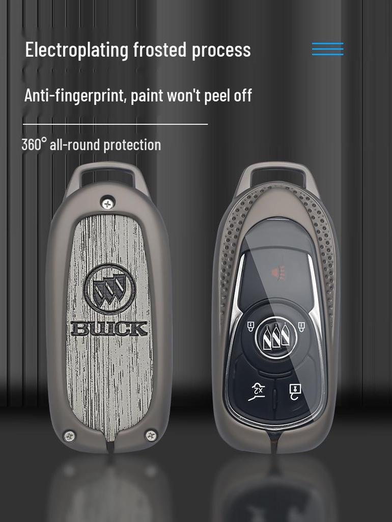 Buick Regal Key Case for Verano, LaCrosse, GL8, Envision, Enclave, GL6 - Men's Car Key Shell