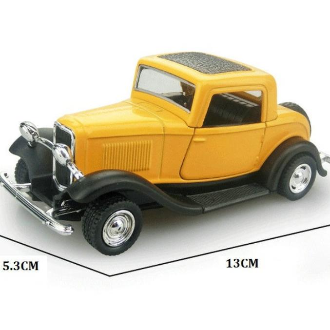 1:32 Alloy Pull Back Simulation Retro Classic Double Open Door Car Ford Alloy Car Toy Gifts Model