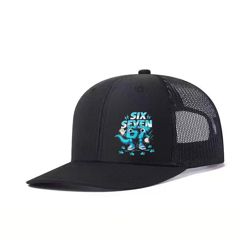 1 Stück Vergleich 67 Pixel Cartoon Explosion Feld Netzmütze! Atmungsaktives und schweißresistentes Streetwear-Essential für Trendsetter