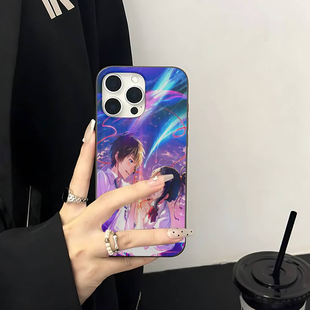 Anime Your N-Name Kimi No Na Wa Wave Corrugated Phone Case For IPhone 17 Air 16 15 14 13 11 12 Pro Max Plus Matte Cover