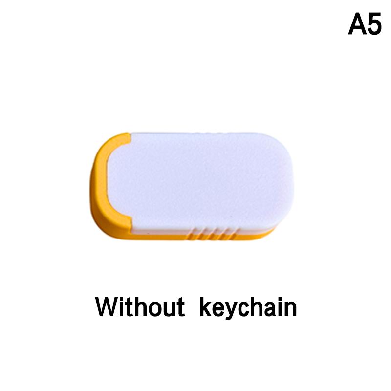 M-Mini Sliding Pill Box With Keychain Medication Organizer Sliding Lid Pill Holder Portable Travel Daily Medication Management