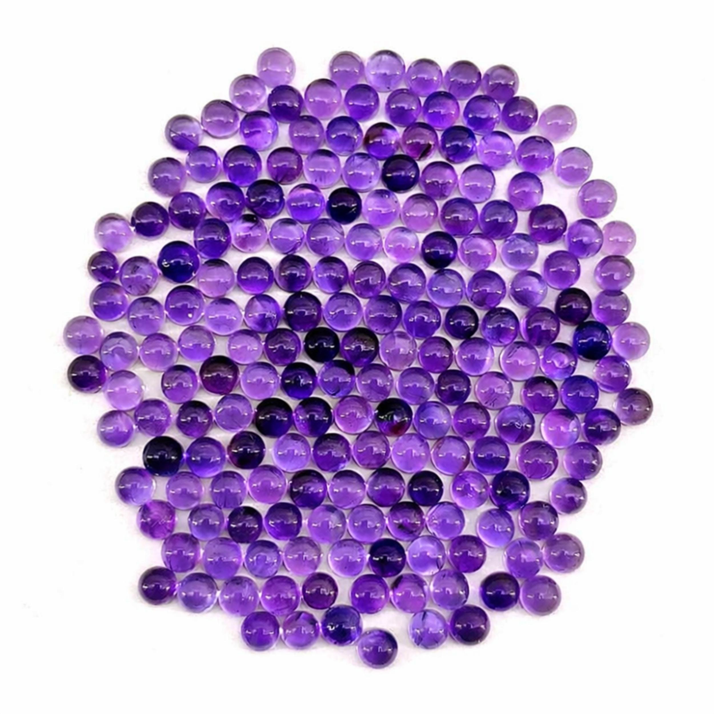 5mm Round Amethyst Cabochon Lot, Natural Purple Amethyst Gemstones, Polished Cabochons for Jewelry Making 1 Piece аметист