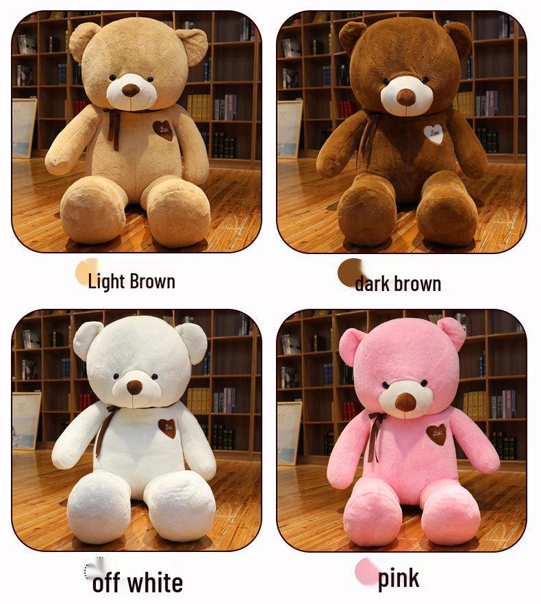 Large Cute Teddy Bear Plush Toy - Sleeping Doll Pillow for Girls