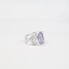 Natural Iolite Gemstone 925 Sterling Silver Jewelry Engagement Ring For Women CZR-3-5