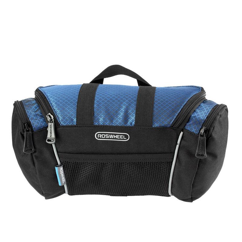 Roswheel 5l Bike Bicycle Cycling Bag Handlebar Front Tube Pannier Basket Shoulder Pack синий