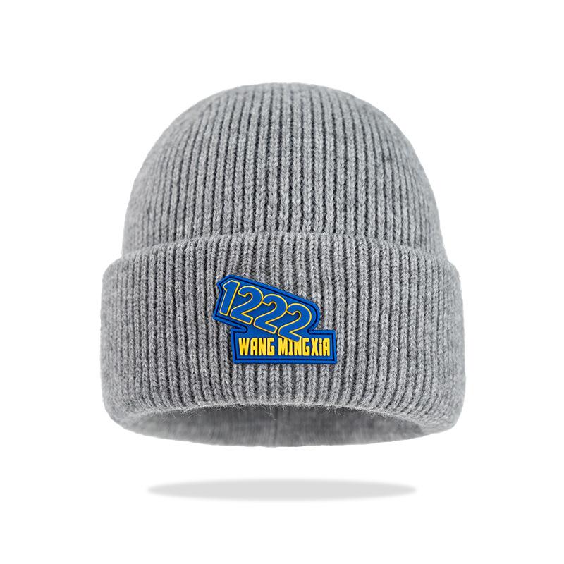 

New labelled knitted hat, thickened wool hat, cold-proof men s and women s big head circumference cold hat, in stock. One size fits all