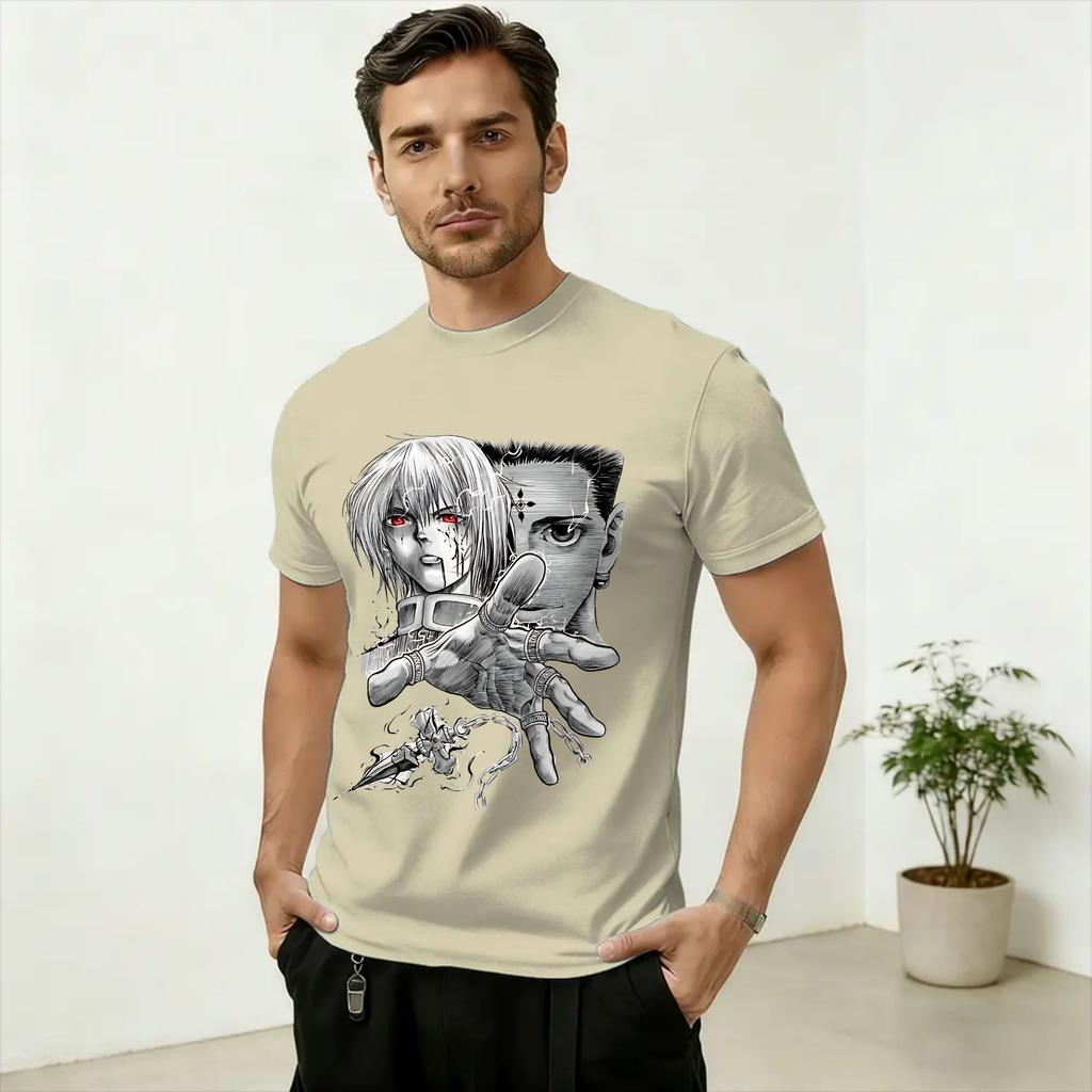 Kurapika T Shirt Unisexs Pure Cotton Vintage TShirt Round Neck Tee Shirt Short Sleeve Tops Plus Size