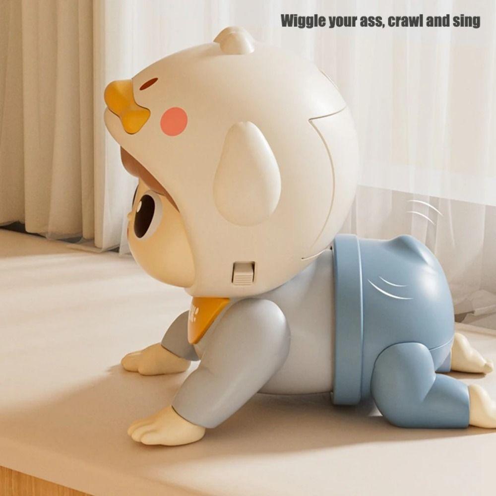 With Sound Learning Crawling Doll Learns To Crawl Electric Walking Duck  Baby