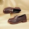 Fashion AIYUQI Loafers Women 2025 Genuine Leather Spring Shoes Women Casual British Style Slip-on Ladies Shoes