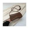 Ladies Shoulder Crossbody Bags PU Leather Women Underarm Bags Solid Color Small Top-handle Bags Purse Female Daily Handbags