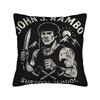 John Rambo Movie Classic Red Text Logo Pillowcases Novelty Pillow Case For Living Room Sofa Comfy Pillow Cover