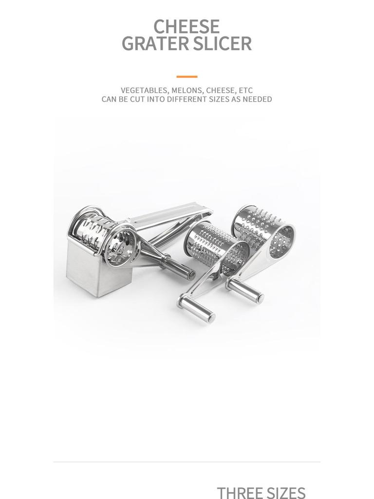 Multi-Purpose Hand-Crank Vegetable & Cheese Shredder