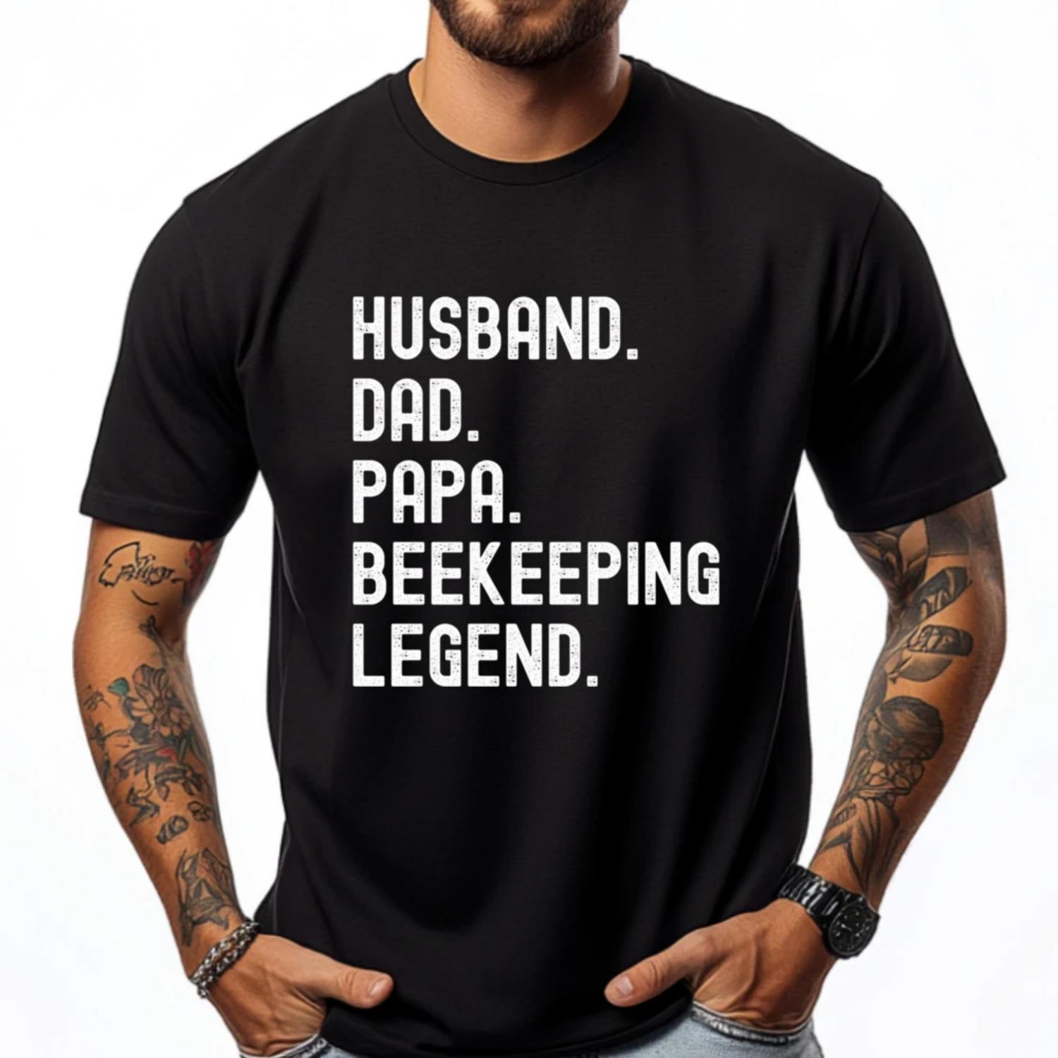 

Papa Bee Dad Husband Beekeeper Beekeeping Legend Funny T Shirts Sale Graphic Tees Unisex T Shirts St Patrick s Day S