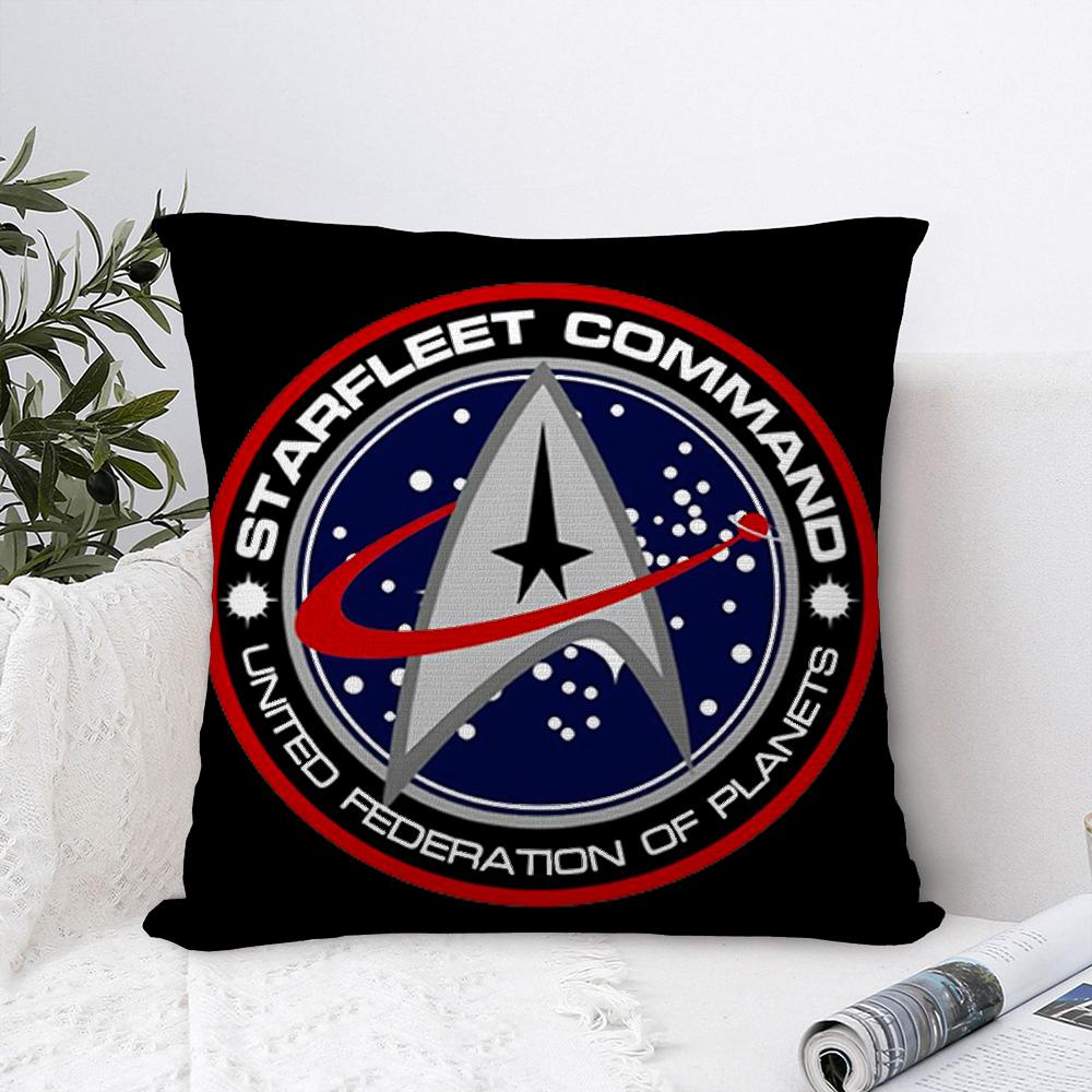 S-Star T-Trek Schiff Film Kissenbezug Sofa Dekorativ Zuhause Doppelseitiger Druck Plüsch Quadratische Wurfkissenbezüge Kissen Dekor