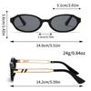 European and American retro rock style rhombus metal large standard inlaid modern retro charm sunglasses