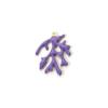 5 Piece Brass Enamelled Sequins Charms Brass Color Multicolor Coral Enamel Pendants For DIY Necklace Jewelry Making 20mm x 15mm