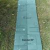 military green foldable 183x61x0.6cm with position lines