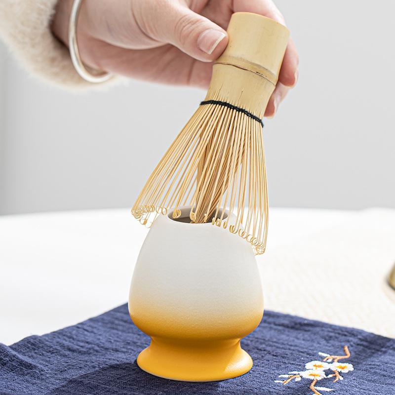 3 Stück Premium Bambus Matcha Schneebesen Set Hundert Zinken Chasen Schöpflöffel Traditionelle Japanische Teezubereitung Haushalts-Matcha-Werkzeuge