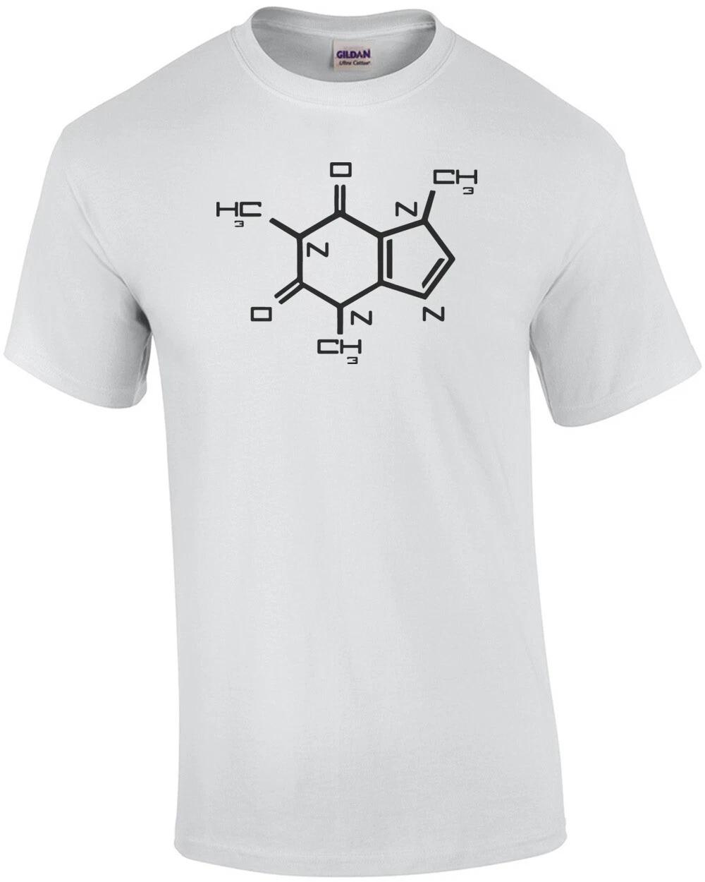 Caffeine molecule t-shirt L