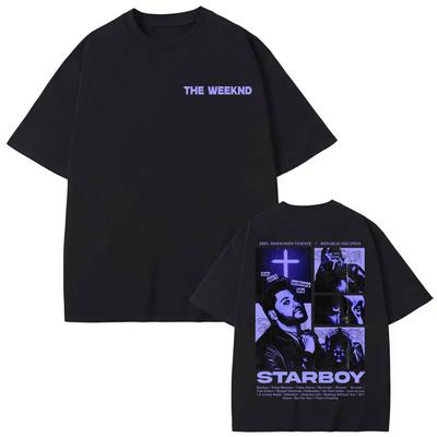 Ράπερ The Weeknd Μπλουζάκι με Είδη Άλμπουμ Άνδρες Γυναίκες Hip Hop Vintage Κοντομάνικα Μπλουζάκια Καλοκαιρινή Μόδα Oversized Μπλουζάκια