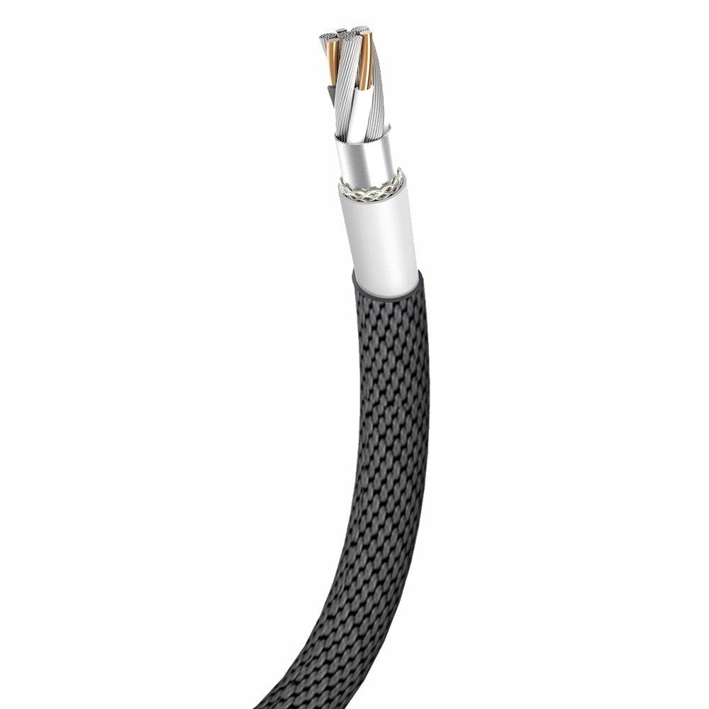 Baseus 1.8M Braided Lightning USB Cable - Black