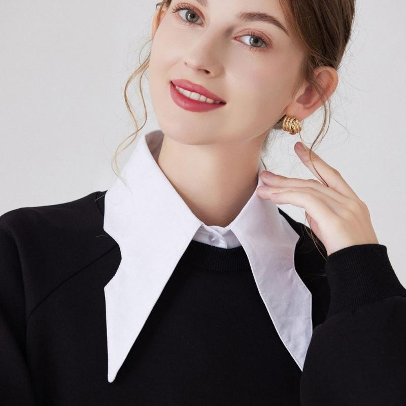 Women False Collar Fashion French Floral Collar Girl Casual Decorative Collar