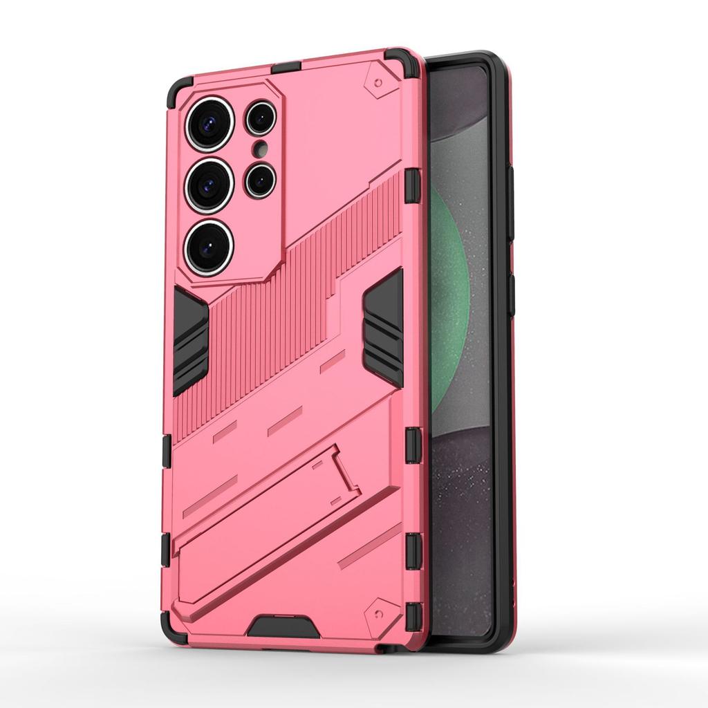 Suitable for Samsung S25Ultra Punk Anti Drop Phone Case and Samsung S25 Edge Multi Functional Stand Protective Case