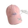 Letter Embroidered Baseball Cap for Women Showing Face with Small Big Brim Korean Casual Soft Top Bow Sun Protection Baseball Hat