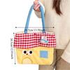 Japanese Style Embroidered Tote Bag Kawaii Cute Shoulder Bag Casual Cartoon Canvas Handbag  Outdoor