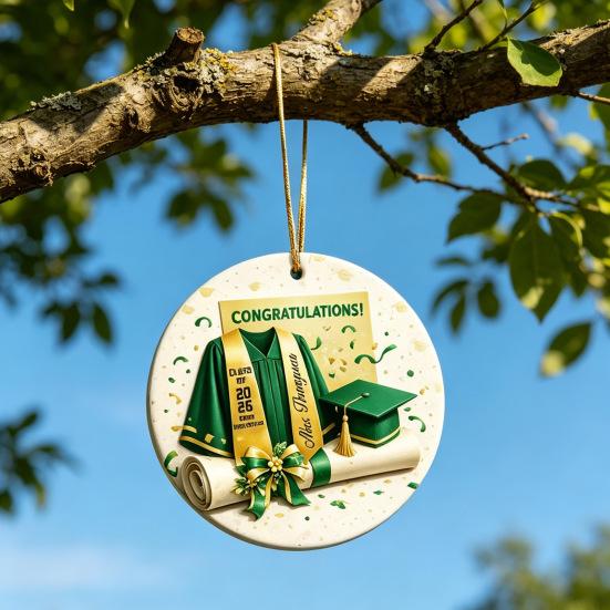 Graduation Acrylic Charm 2D Flat Pendant for Car Rearview Mirror Keychain Bag Cute 2026 Class of Keepsake Unique Gift for Grads