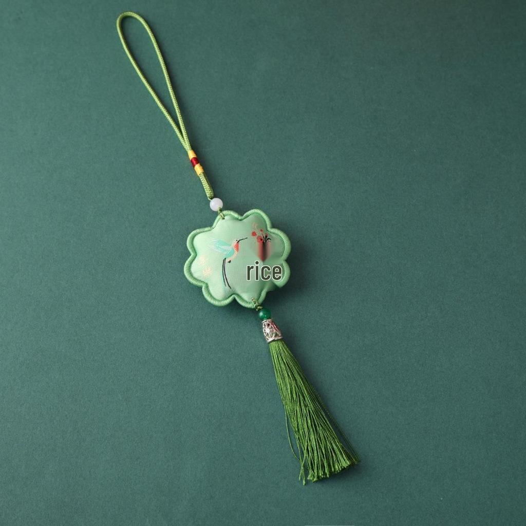 Dragon Boat Festival Auspicious Talisman Pendant with Tassels: Portable Car Hanging Ornament Souvenir