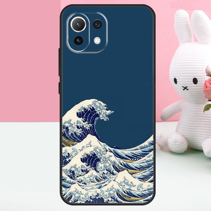 The Great Wave off Kanagawa Case For Xiaomi 14 13 15 Ultra 15T 13T 14T Pro 17 Pro Max POCO X7 X5 X6 Pro F5 F6 F7 Funda