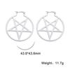 Xiaomi Skyrim Stainless Steel Pentagram Hoop Earrings for Women Gothic Witchy Star Dangle Earrings 2026 Trend Amulet Jewelry