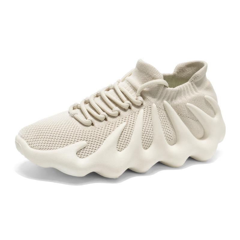 New Women's Shoes Flying Woven Shoes Versatile Shoes Sporty and Casual Dad Shoes