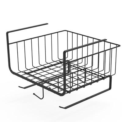 Multifunktionale Küche unter dem Schrank, hängender Aufbewahrungskorb, Gewürzregal, Organizer mit Tassenutensilien, Rollenhalter, Metalldrahtregal
