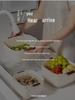 Buckle Draining Basket: Double Layer Food-Grade Basin for Washing Fruits, Vegetables, and Rice