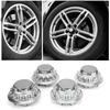 4pcs 3in Wheel Center Hub Caps Aluminum Alloy Covers 7PP601149A Replacement AccessoryTitanium Color