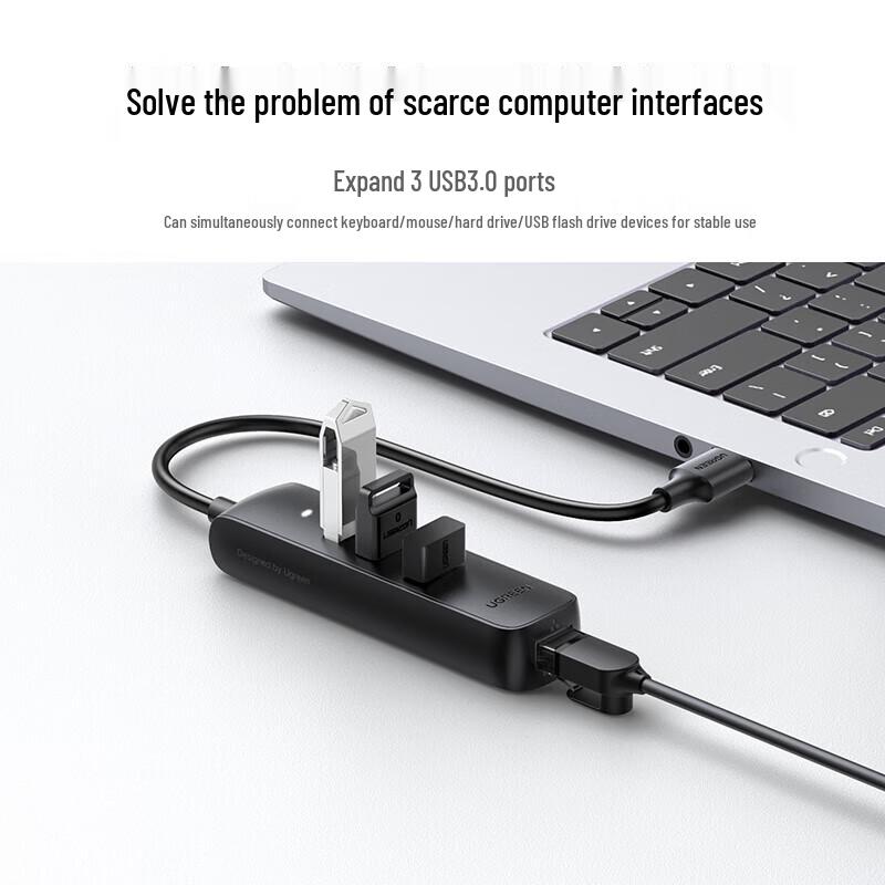 Ugreen USB 3.0 Hub with Gigabit Ethernet Adapter
