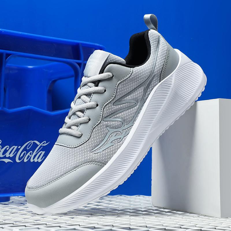 Men's shoes new large size breathable non-slip casual shoes versatile fashion sports mesh dad shoes running shoes