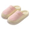 Down cotton slippers autumn and winter indoor home thick bottom velvet warm couple outside shoes
