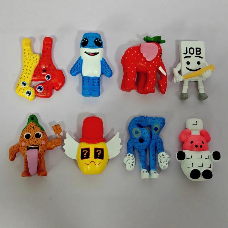Cross-border 3.5-inch Brain Rot Game Plush Toy Ornament, 8 Styles Blind Bag.