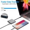 4K 1080P Typ C na HDMI-kompatibilní / USB 3.0 / Typ C 3 v 1 Kabelový konvertor Thunderbolt 3 Přepínač na HDMI-kompatibilní Adaptérový kabel