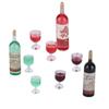 Miniature Dollhouse Wine Bottle Set Dollhouse Decoration Pretend Play Funny Mini Toy Set for Party