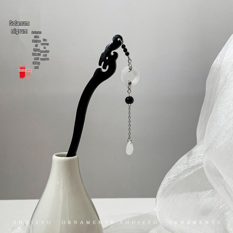 Tassel Flower Hairpin: Elegant Chinese Style Hanfu & Qipao Hair Accessory for Women