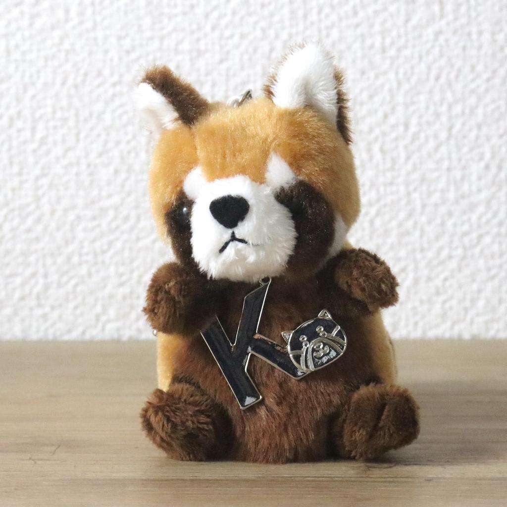 Take Off Red Panda Plush Toy Strap Initial Charm Prank Series [K] Angel's