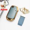 Gold Edge Tpu Car Key Case Cover Auto Shell Fob For Kia Sportage  Sorento Ceed  Cd Forte Cerato  K3 Gt Seltos