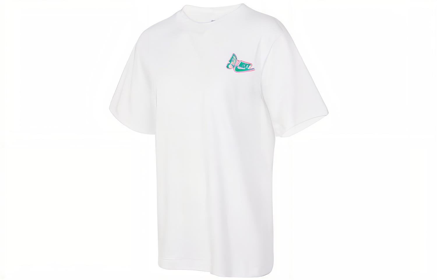 Nike Women ss Retro Butterfly Print Casual Sport T-Shirt White FD2548-100 M