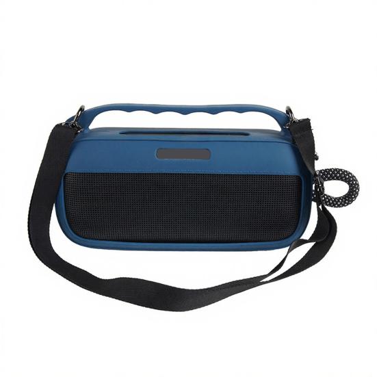 Silikon-Lautsprecherhülle für SoundLink Plus 7 Wasserdichter Bluetooth-kompatibler Lautsprecherbezug mit Schultergurt Karabiner Schutzhülle Tragetasche