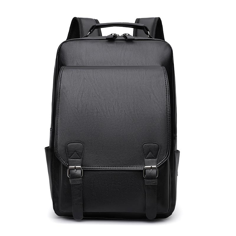 

TS JYL laptop bag,PU Laptop Backpack Men High Grade School Business Travel Laptop Bag OneSize чёрный